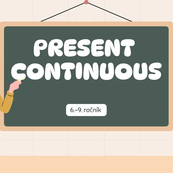 Přítomný čas průběhový - present continous 1