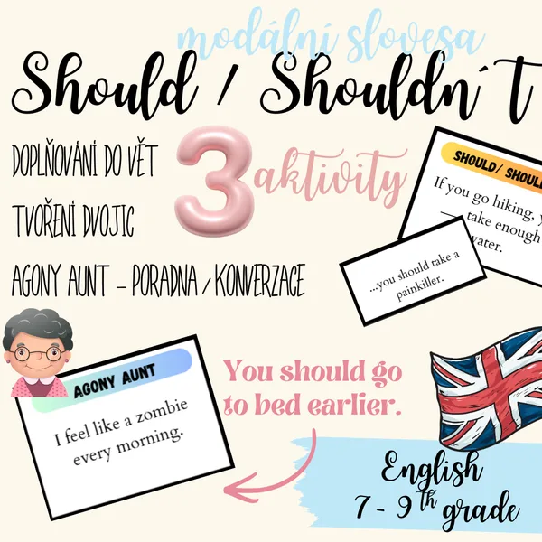 Modální slovesa - měl bys, neměl bys / Modal verbs - should, shouldn´t 1
