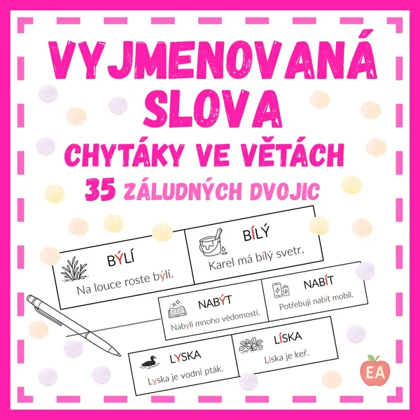 Vyjmenovaná slova - chytáky 1