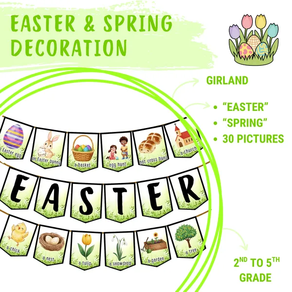Easter & Spring decoration: girlanda 1