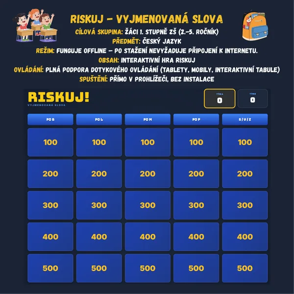 Riskuj - Vyjmenovaná slova 1