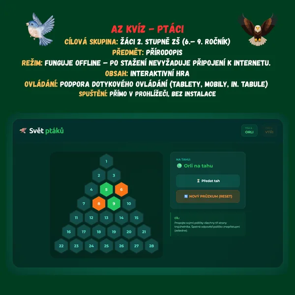AZ kvíz - Svět ptáků 1