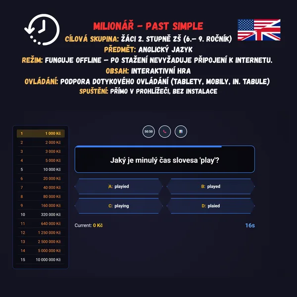 Milionář - Past simple 1