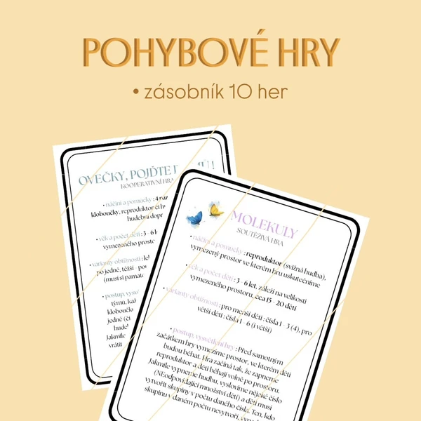Karty pohybových her 1