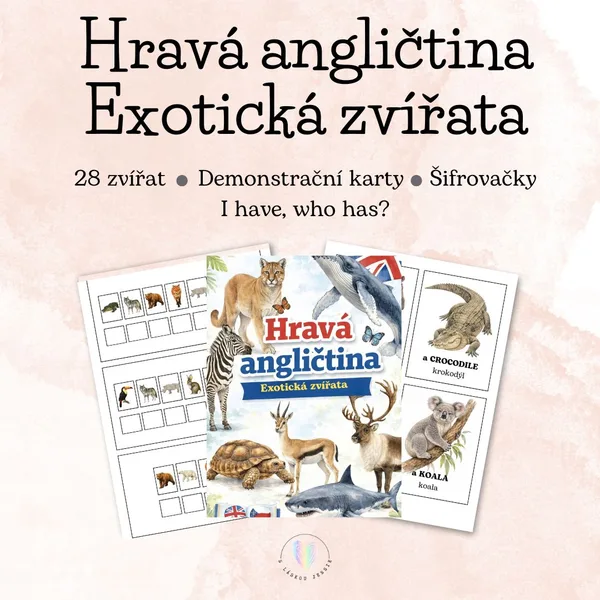 Hravá angličtina - Exotická zvířata 1