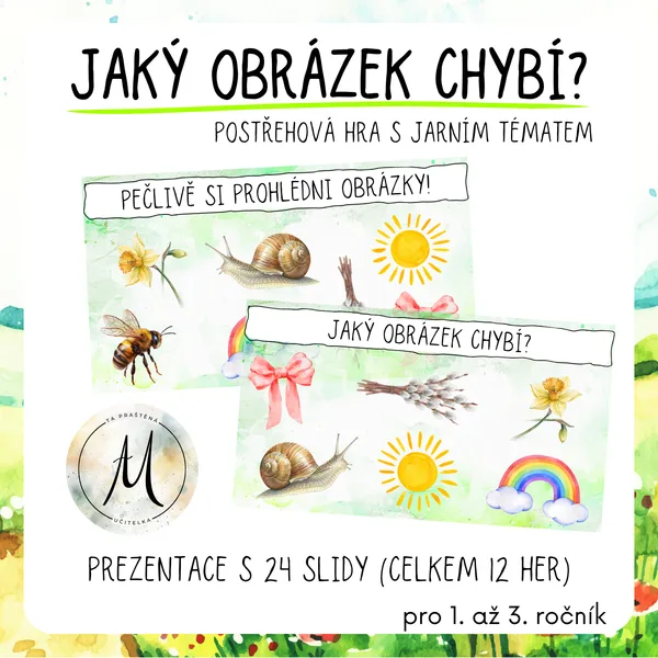 Jaký obrázek chybí? - postřehová hra 1
