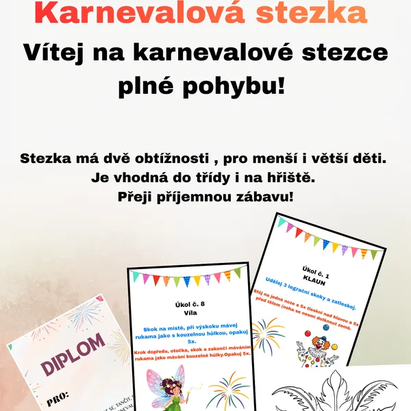 Karnevalová pohybová stezka 1