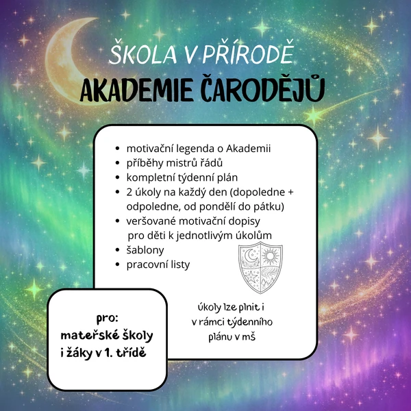 AKADEMIE ČARODĚJŮ - škola v přírodě 1