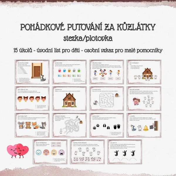 POHÁDKOVÉ Putování za kůzlátky - stezka/plotovka 1