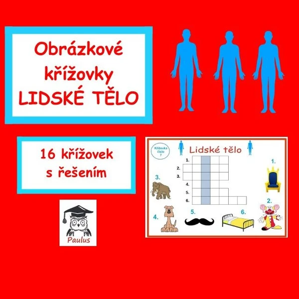 Obrázkové křížovky Lidské tělo 1