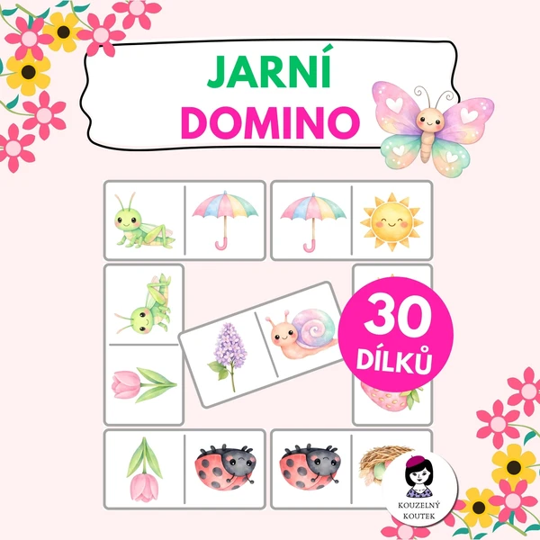 Jarní domino | Jaro | Velikonoce |  1