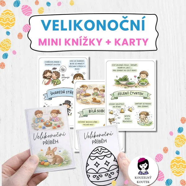 Velikonoční mini knížky a karty | Velikonoce | Jaro 1