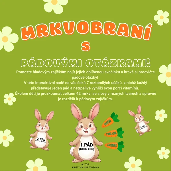 Mrkvobraní s pádovými otázkami - Český jazyk hrou 1