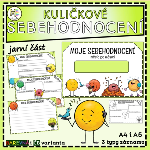 KULIČKOVÉ SEBEHODNOCENÍ - MĚSÍC PO MĚSÍCI - JARNÍ ČÁST 1