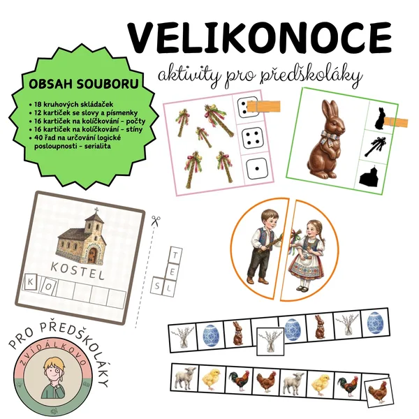 Velikonoce - aktivity pro předškoláky  1
