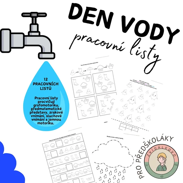 Den vody - pracovní listy pro předškoláky  1
