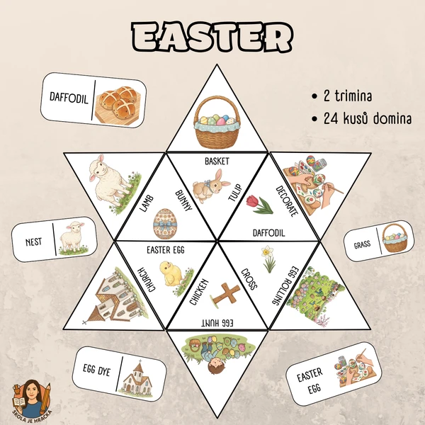 Easter - domino, trimino 1