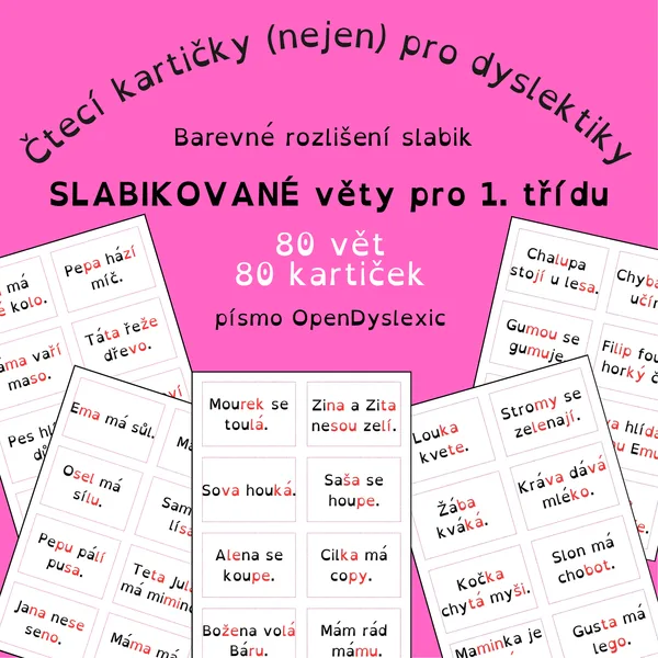 Slabikované věty pro 1. třídu 1