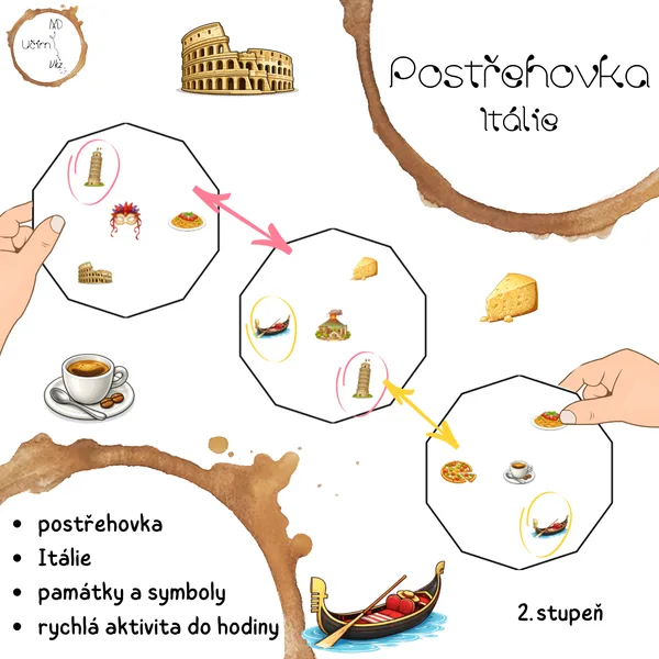 Itálie – postřehovka (zeměpisná hra) 1