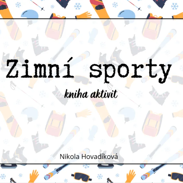 Kniha aktivit - zimní sporty 1