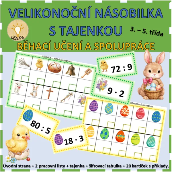 VELIKONOČNÍ NÁSOBILKA S TAJENKOU - BĚHACÍ UČENÍ A SPOLUPRÁCE 1
