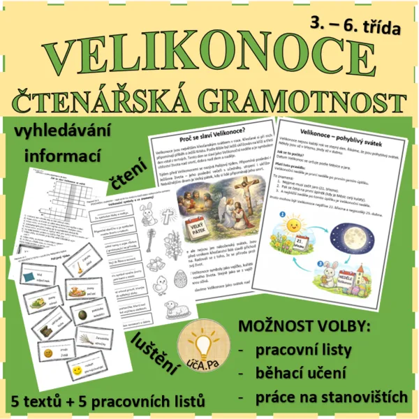 VELIKONOCE - ČTENÁŘSKÁ GRAMOTNOST 1