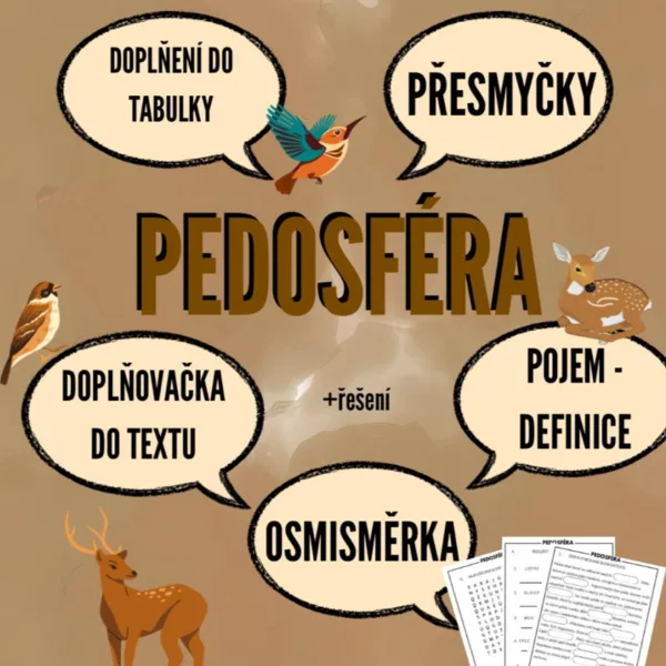 Pedosféra - pracovní listy 1