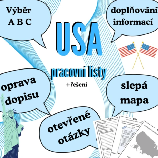 USA - pracovní listy 1