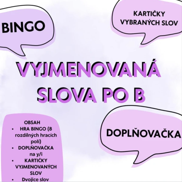 Vyjmenovaná slova po B 1