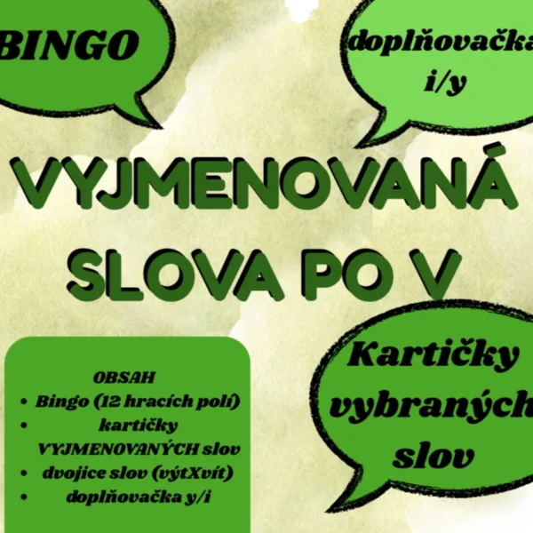 Vyjmenovaná slova po V 1