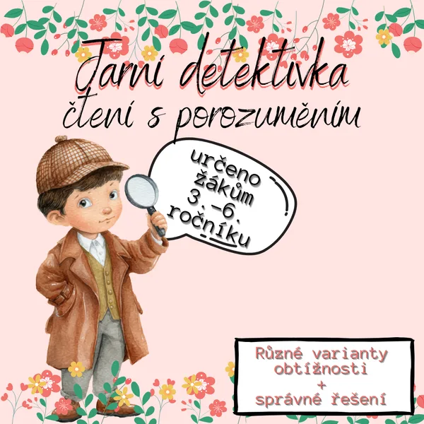 Jarní detektivka - čtení s porozuměním 1