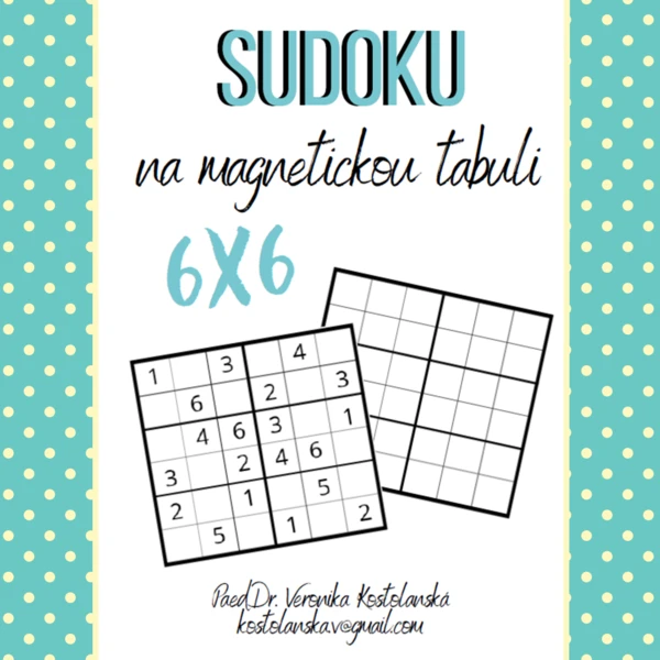 SUDOKU 6x6 na magnetickou tabuli 1