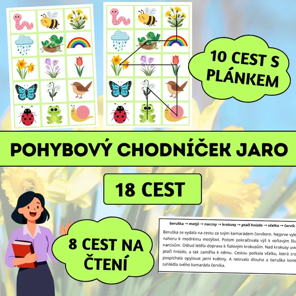 Pohybový chodníček: Jaro 1