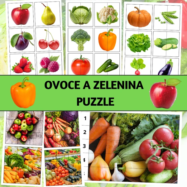 Ovoce a zelenina: puzzle 1