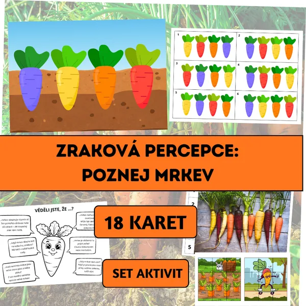 Zraková percepce: Poznej mrkev 1