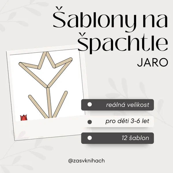 Šablony na špachtle - jaro 1