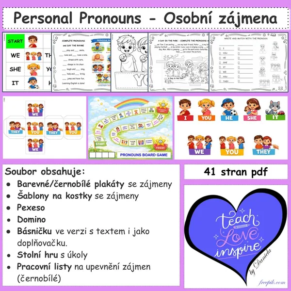 Osobní zájmena (Personal pronouns) 1