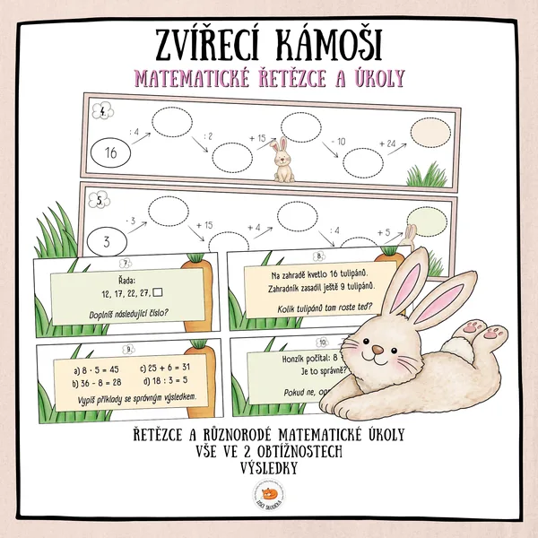 Matematické řetězce a úkoly 1