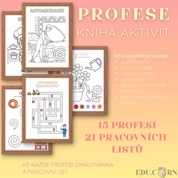 👩‍🚒 PROFESE - Kniha aktivit 👩‍🚒 1
