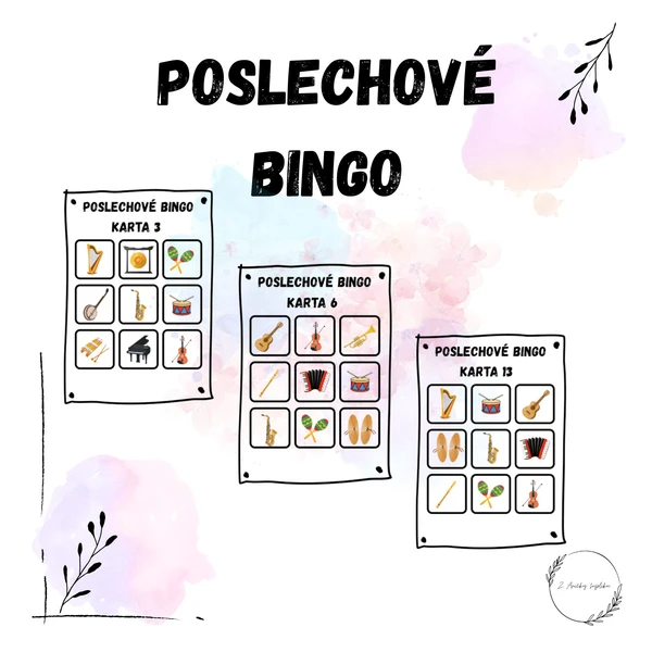Poslechové bingo 1