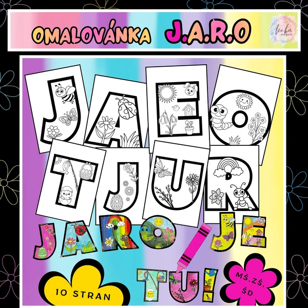 Omalovánka JARO JE TU! 1
