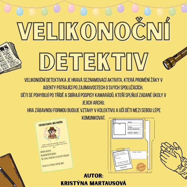 Velikonoční detektiv - Pátrací hra pro stmelení kolektivu 1