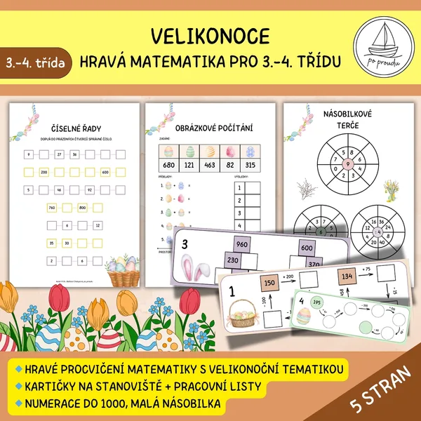Velikonoční hravá matematika pro 3.-4. třídu 1