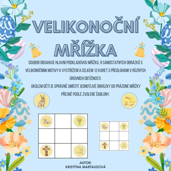 Velikonoční mřížka - Logická postřehovka 1