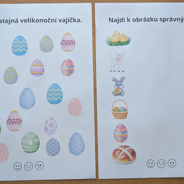 Velikonoční pracovní listy 1