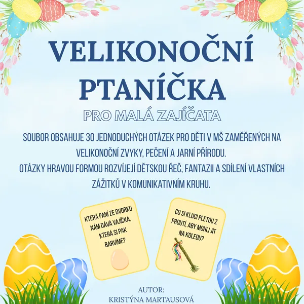 Velikonoční ptaníčka pro malá zajíčata - Povídáme si o Velikonocích 1