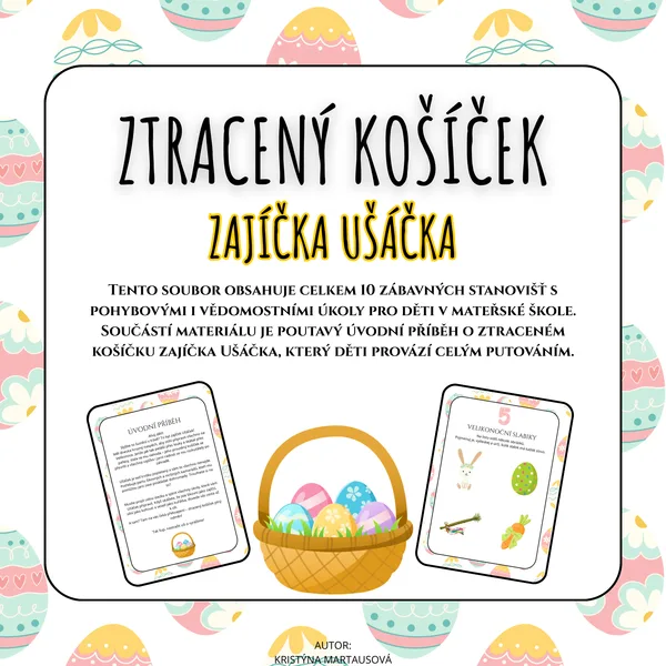 Ztracený košíček zajíčka Ušáčka - Velikonoční stezka 1