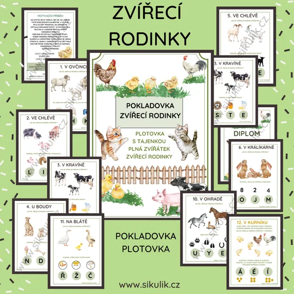 ZVÍŘECÍ RODINKY – POKLADOVKA / PLOTOVKA 1