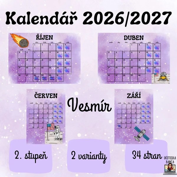 Kalendář 2025/2026 - vesmír 1
