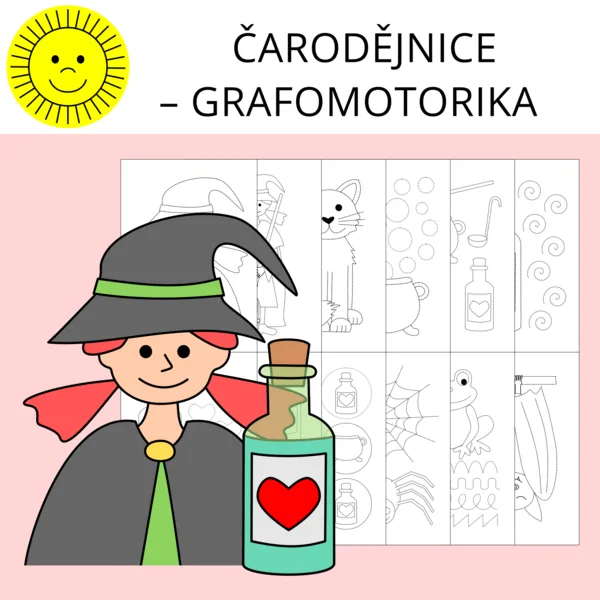 ČARODĚJNICE – GRAFOMOTORIKA 1